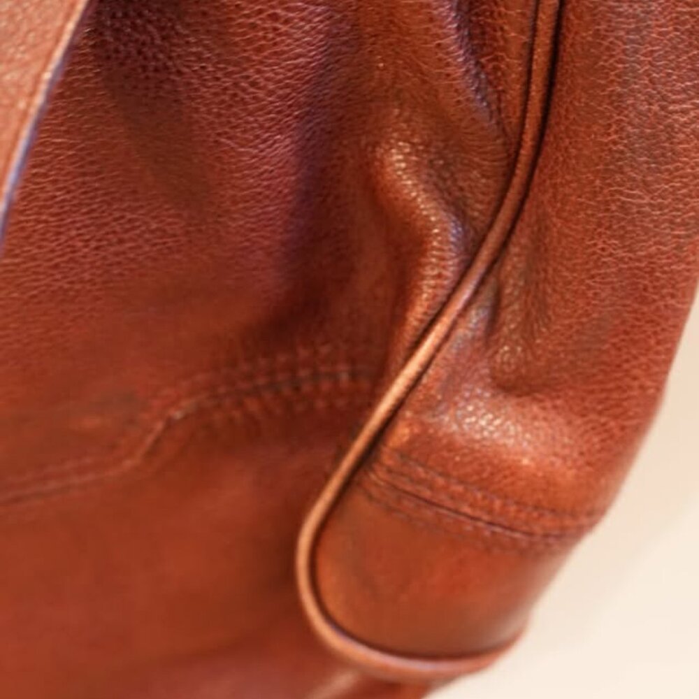 Burberry Chestnut Leather Tote - Picture 2 of 14